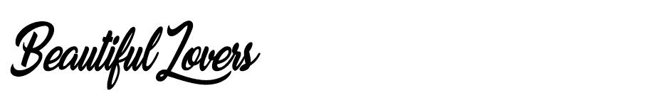Beautiful Lovers  font